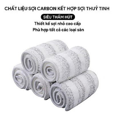  Miếng Bông Lau Sợi Thủy Tinh Goso Plus 33x12cm Bông Lau Sợi Thủy Tinh Tự Vắt Plus size L