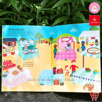 Sách - First Sticker Book - Sách dán hình đầu đời cho bé (Nhiều chủ đề) - Đinh Tị Books