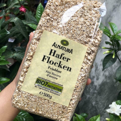 500Gr Yến mạch tươi nguyên chất Hafer Flocken loại cán dẹt - Nhập Khẩu Từ Đức