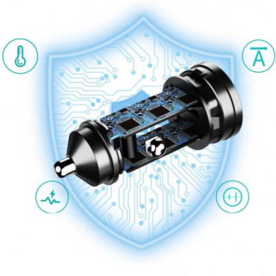 Tẩu sạc CHOETECH TC0014 nhanh 60W  dùng trên ô tô (Hàng chính hãng)