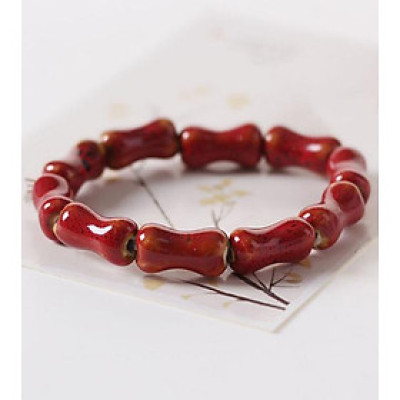 Vòng tay gốm hình xương thời trang phong cách trẻ