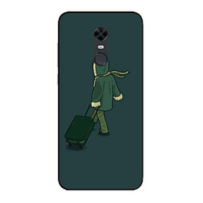 Ốp Lưng in cho Xiaomi Redmi 5 Plus Mẫu Chàng Xách Vali - Hàng Chính Hãng