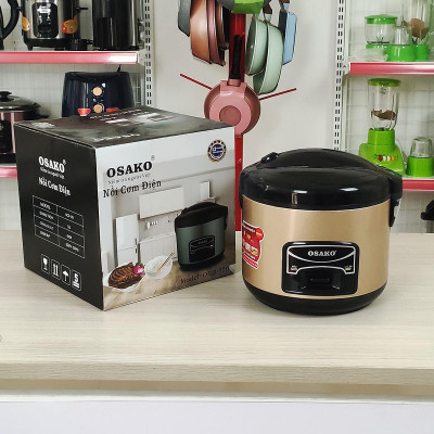 Nồi cơm mini 1.2L Osako OCD-120 lòng nồi chống dính, có xửng hấp, nấu cơm cho gia đình 2 - 3 người ăn - Hàng chính hãng
