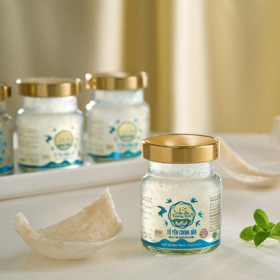 [CHÍNH HÃNG] Yến Sào Hoàng Kim - Hộp Quà Phát Lộc Thịnh (50g Tổ Yến Thượng Hạng & 4 Hũ Yến Ăn Kiêng) - Quà Tặng Đẳng Cấp