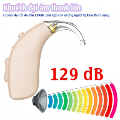 Máy trợ thính không dây pin sạc Axon A-133 - có bộ lọc tiếng ồn, 3 chế độ âm thanh, 4 mức âm lượng