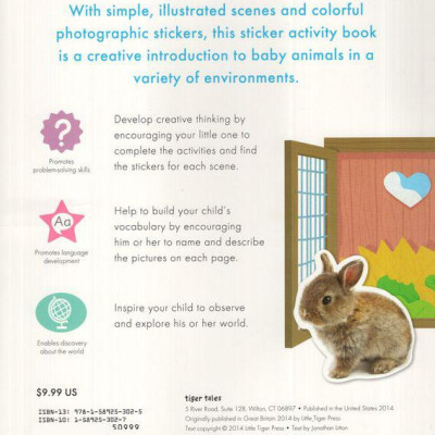 Sách ngoại văn: Baby Animals Sticker Activities