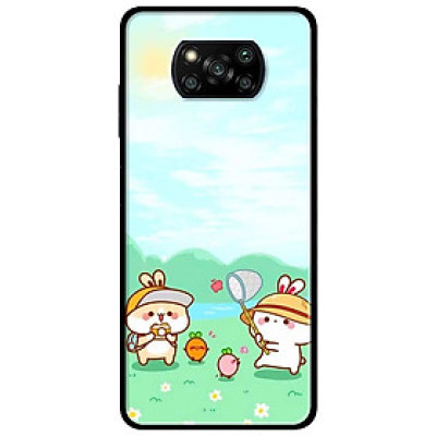 Ốp lưng dành cho Xiaomi Poco X3 mẫu Bánh Bao Bắt Bướm