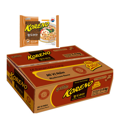 Thùng 24 Gói Mỳ vị Nấm Koreno 100g