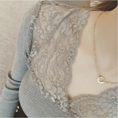 Áo kiểu nữ, áo ren dài tay ALe65