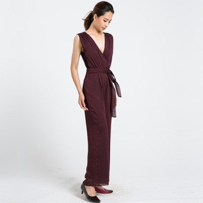 Áo Liền Quần Jumpsuit Hity DRE074 - Tím Mận Plum