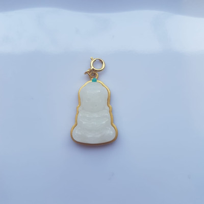 Mặt Phật Di Lặc đá cẩm thạch trắng nhỏ Charm phối vòng tay và mặt dây chuyền Size 20mm x ngang 12mm x dầy 5mm Hợp mệnh Kim, mệnh Thủy ạ Nữ phối với vòng đeo tay hay làm mặt dây chuyền đeo đẹp, có thể làm mặt dây chuyền cho các bé đeo xinh dễ thương ạ