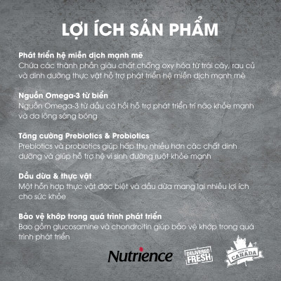 Thức Ăn Cho Chó Con Khỏe Mạnh Nutrience Infusion Bao 2,27kg - Thịt Gà, Rau Củ Và Trái Cây Tự Nhiên