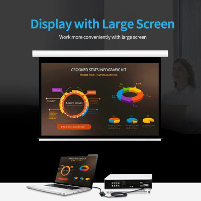 Bộ chuyển đổi VENTION  DP sang HD 1080P DisplayPort to HD Converter Male to Female for Desktop TV Displayer with 15cm / 5.91in