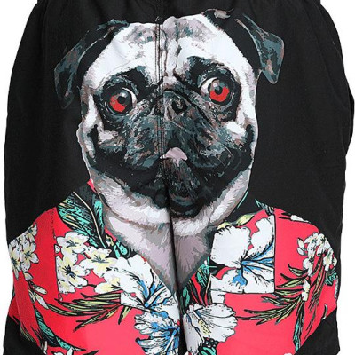 Quần Đi Biển Đôi - Quần Đùi Đôi - Thời Trang Đôi Mùa Hè - Quần Short Cặp Đôi SQ220 Black Pug