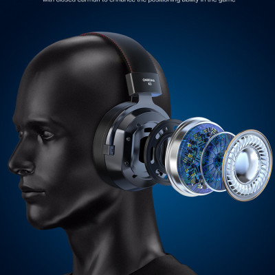 Tai Nghe Chơi Game ONIKUMA K3 Có Mic Và Tai Nghe Chơi Game Khử Tiếng Ồn Với Đèn Led, Cho Điện Thoại Di Động Máy Tính Xách Tay PS4 PS5 PC XBOX
