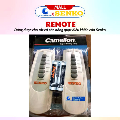 Remote Điều Khiển Quạt Senko Model TR1683, TR1628, TR1428, TR828, DR1608, hàng chính hãng
