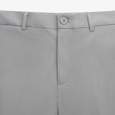 Quần Âu Nam / Quần tây nam Routine Trơn Form Slim Crop (ngang mắt cá chân) ống suông rộng màu Xám- 10F24PFO041 | ROUTINE CÀ MAU