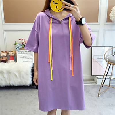 Áo Thun Tay Dài Liền Nón Xinh Xắn Dành Cho Nữ