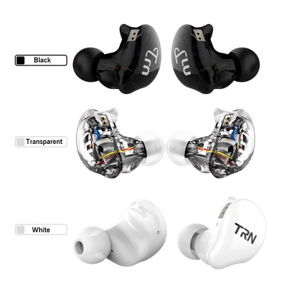Tai nghe TRN V10 2DD có dây 3.5mm HIFI DJ màn hình chạy thể thao 
